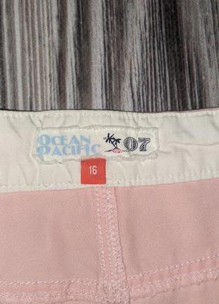 Нежно-розовая короткая джинсовая юбка ocean pacific #8345 фото