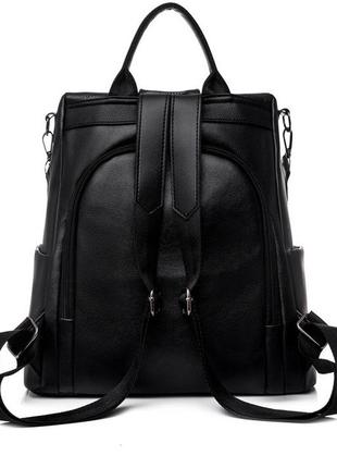 Женский рюкзак-сумка эко-кожа 2013 black5 фото