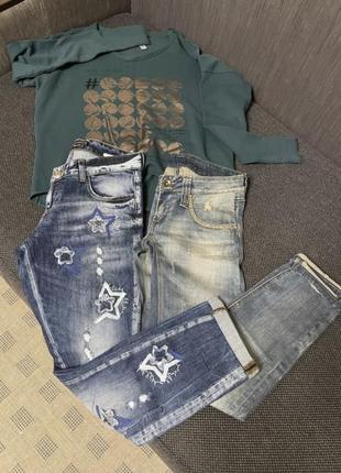 Комплект женской одежды пакет 36р, 4 вещи джинсы1 фото