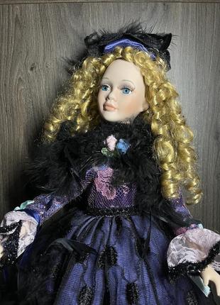 Коллекционная, сувенирная фарфоровая кукла porcelain doll 50см2 фото