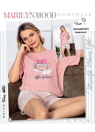 Пижама женская, одежда для дома, шорты и футболка для дома, пижамы женские