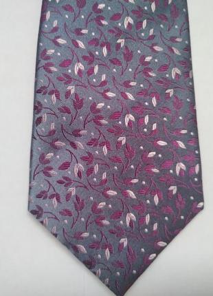 Краватка з квітковим принтом3 фото