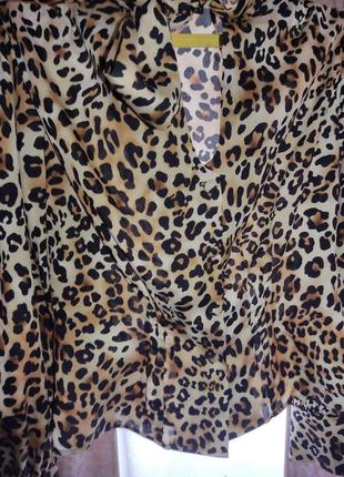 Блузка леопардова2 фото