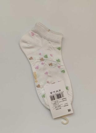 Шкарпетки бамбук бамбукові з квітами в мілкий принт літні легкі носки