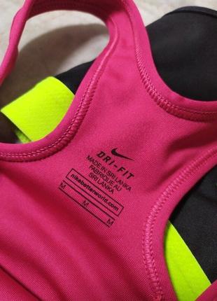 Nike m спортивний бюстгальтер топ для спорту спортивна майка ліф бюстгальтер3 фото