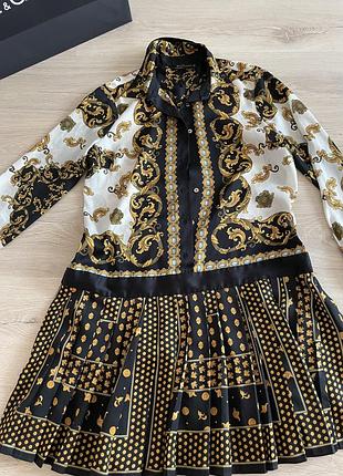 Сукня zara , розцвітка тканини стиль versace