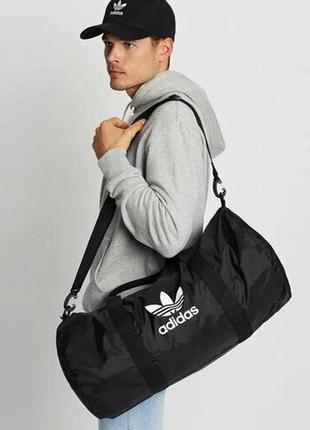 Adidas originals adicolor duffle ed7392 спортивна сумка в зал оригінал чорна