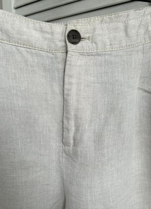 Женские льняные брюки mango4 фото