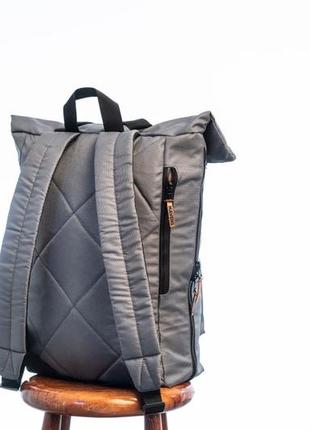 Рюкзак «mavens rolltop» для ручной клади wizz air ryanair (40х20х25) цвет серый2 фото