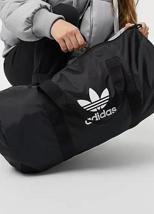 Adidas originals adicolor duffle ed7392 спортивная сумка в зал оригинал черная3 фото