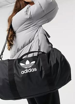 Adidas originals adicolor duffle ed7392 спортивная сумка в зал оригинал черная4 фото