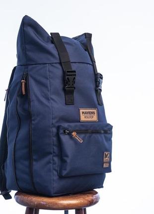Рюкзак «mavens rolltop» для ручной клади wizz air ryanair (40х20х25) цвет синий4 фото