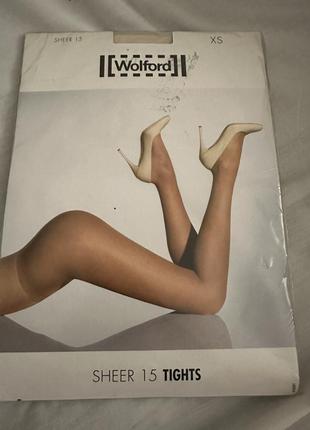 Колготки wolford 15 den размер хс свет телесный