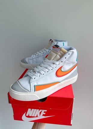 Молодіжні жіночі високі шкіряні кеди nike blazer mid  77 🆕 кеди найк блейзер