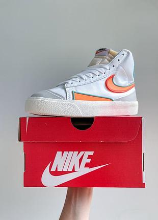 Молодіжні жіночі високі шкіряні кеди nike blazer mid  77 🆕 кеди найк блейзер3 фото