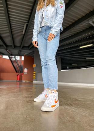 Молодіжні жіночі високі шкіряні кеди nike blazer mid  77 🆕 кеди найк блейзер5 фото
