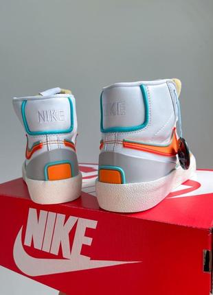 Молодіжні жіночі високі шкіряні кеди nike blazer mid  77 🆕 кеди найк блейзер10 фото