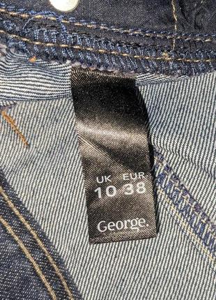 Темно-синяя коротка джинсовая юбка george #26917 фото