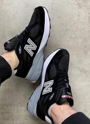 Кроссовки new balance 990v3 white black4 фото