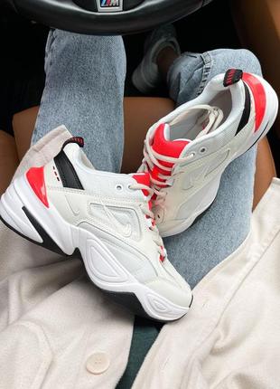 Женские кроссовки nike m2k tekno white red 36-37-38-39-406 фото
