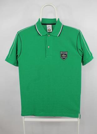 Шикарная оригинальная футболка поло lacoste roland garros green polo shirt1 фото