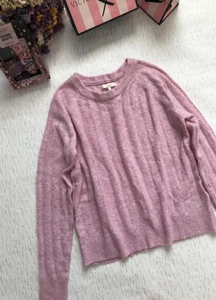 Стильный  свитер нежного розового цвета , оверсайз , oversize