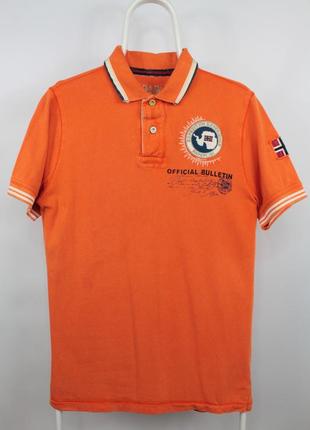 Оригінальна футболка поло napapijri orange polo shirt