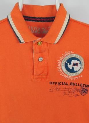 Оригинальная футболка поло napapijri orange polo shirt2 фото