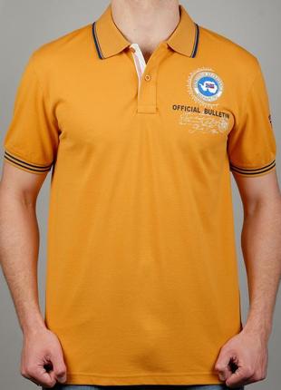Оригинальная футболка поло napapijri orange polo shirt8 фото