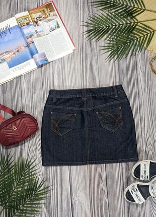 Серая джинсовая короткая юбка george #26902 фото