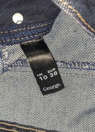 Серая джинсовая короткая юбка george #26907 фото