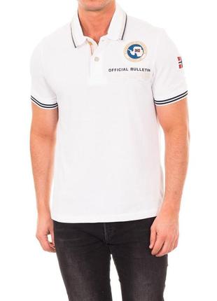 Оригінальна футболка поло napapijri white polo shirt