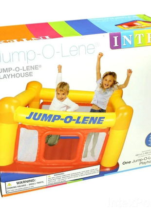 Надувной игровой центр-батут замок playhouse jump-o-lene intex 482606 фото