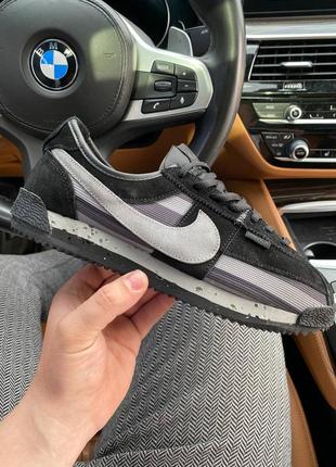 Мужские кроссовки nike cortez x union l.a black grey 41-42-43-44