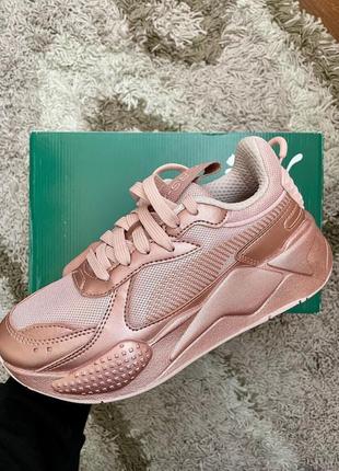 Кроссовки puma rs-x golden wave sneakers peach +торг