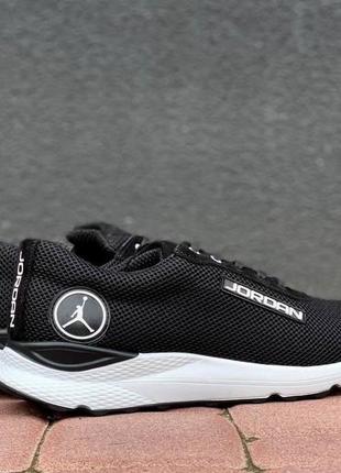 Jordan кроссовки черные в сетку 2