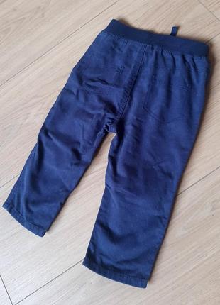 Синие брюки george jeans 9 10 11 12 мес 100% хлопок девочк штаны джинс малышка брюки3 фото