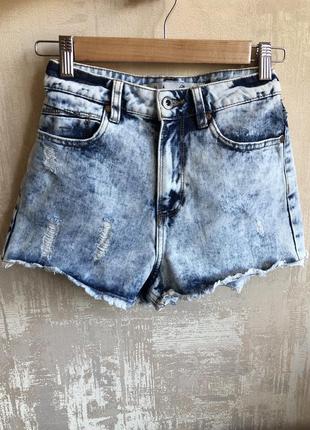 Шорты мом с высокой посадкой denim co