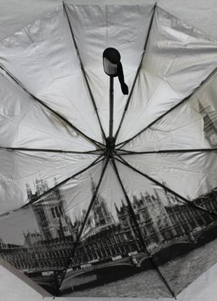 Зонт полуавтомат с печатью рисунка, спицы карбон, анти-ветер, 18313
