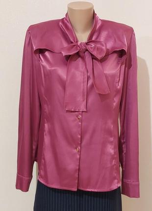 Розовая сияющая блуза 50-52 размера2 фото