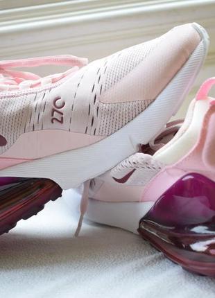 Кроссовки кросовки кеды мокасины  найк nike air max 270 ah6789 601 barely rose/ vintage р. 405 фото