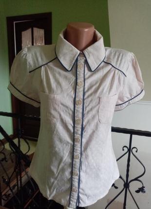 Блуза блузка блузочка с коротким рукавом