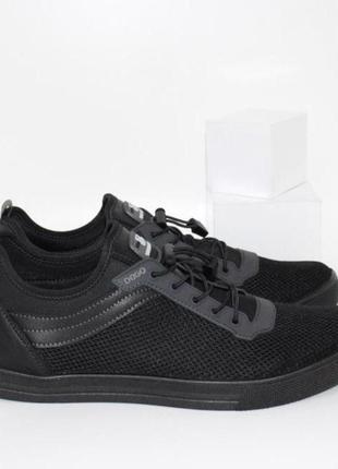 Черные кроссовки мужские туфли на лето4 фото