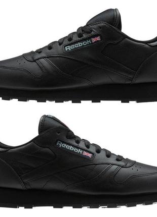 Кроссовки reebok classic leather black 116 2267 оригинал7 фото