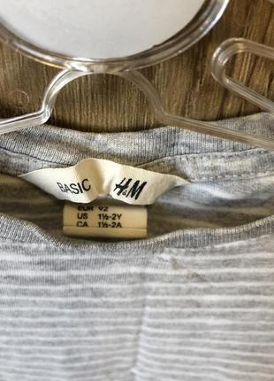 Футболка h&amp;m 1,5-2 рочки5 фото