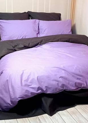 Постільна білизна дует лавандовий настрій/антрацит meriset