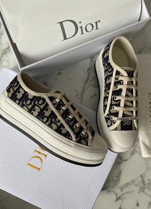 Кеди на платформі в стилі dior