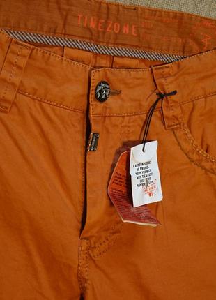 Отменные фирменные кирпично оранжевые джинсы timezone германия 32/34.3 фото