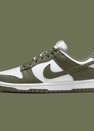 Кроссовки nike dunk “olive”4 фото