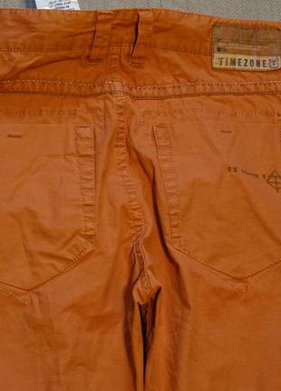 Отменные фирменные кирпично оранжевые джинсы timezone германия 32/34.9 фото